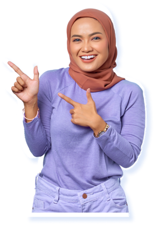 Seorang perempuan menunjukkan keunggulan SIMANTAP