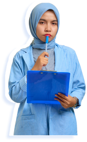 Seorang perempuan mengalami kebingungan